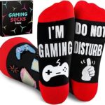 Bebila Fathers Day Dad Gifts for Husband Grandpa Father Mothers Day Socks from Daughter Son Wife Gamer Gifts Funny Socks