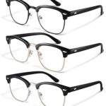 racico Blue Light Glasses for Men & Women - Mixed Material + Metal Frames with UV Protection Coating