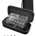 dockteck Carrying Case for ROG Xbox Ally & Xbox Ally X 2025 with 2 Screen Protectors, 4 Thumb Grip Caps, 10 SD Card Slots, Portable Travel Storage Bag for Gaming Console and Accessories
