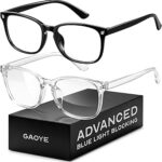 Gaoye Eyewear Frames for Men - Blue Light Blocking Square Glasses, Anti UV Ray Computer Gaming, Blue Blockers for Women