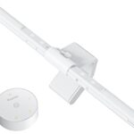 Quntis Monitor Light Bar Pro White, Eye-Care No Glare USB Computer Lamp, Stepless Dimming & Auto-Dimming Brightness, Dual Control, Modern Aesthetic Space Saving Desk Accessories Office Gaming Reading