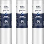 GLACIER FRESH Replacement for RPWFE, RPWF (Built-in CHIP) Refrigerator Water Filter, Compatible with GFE28GYNFS, GFE28GELDS, PFE28KELDS, PFE28KYNFS, GFD28GELDS, PWE23KELDS, PWE23KMKES, 3 Pack
