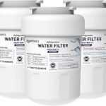Amazon Basics Replacement Water Filter Cartridge Compatible with GE MWF Refrigerator, NSF Certified, No Leaks, Fits Perfectly, Compatible with GE and Kenmore, 3-Pack