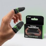 PuK Mobile Gaming Thumb Sleeves - Pack of 10 Breathable Anti-Sweat Gaming Finger Sleeves for Smooth Glide & Precision Control - Mobile Game Accessories Optimized for FPS & Battle Royale Type Games