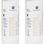 GE XWFE™ Refrigerator Water Filter, Genuine Replacement Filter, Certified to Reduce Lead, Microplastics, PFOA/PFOS, and 50+ Other Impurities, Compatible with GE Appliances Brands, Pack of 2
