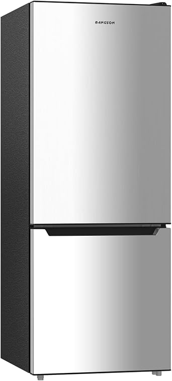 BANGSON Apartment 7.1 Cu.Ft Refrigerator with Freezer, Office Fridge with Bottom Freezer, Large Capacity, Energy Saving, Adjustable Thermostat, Low Noise, Silver BANGSON Apartment 7.1 Cu.Ft Refrigerator with Freezer, Office Fridge with Bottom Freezer, Large Capacity, Energy Saving, Adjustable Thermostat, Low Noise, Silver - Image 1