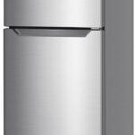 BLACK+DECKER 10 Cu. Ft. Top Mount Refrigerator with Freezer, 2 Door Refrigerator with Top Freezer and Adjustable Temperature Control,ENERGY STAR, BR1000HS, Stainless Steel Look
