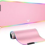 BladeHawks Extra Large RGB Gaming Mouse Pad-14 Light Modes, Extended Soft LED Mouse Pad, Anti-Slip Rubber Base, Computer Keyboard Mousepad Mat (31.5 x 12 Inch)