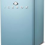 ICEBOX 2.5 Cu. Ft. Compact Refrigerator, ENERGY STAR Certified Small Refrigerator, Single Door Mini Fridge with Chiller Compartment, R600a Refrigerant, IBCR25SLT, Slate Blue