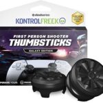 KontrolFreek FPS Freek Galaxy Black for PlayStation 4 (PS4) and PlayStation 5 (PS5) | Performance Thumbsticks | 1 High-Rise, 1 Mid-Rise | Black (Limited Edition)