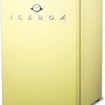 ICEBOX 2.5 Cu. Ft. Compact Refrigerator, ENERGY STAR Certified Small Refrigerator, Single Door Mini Fridge with Chiller Compartment, R600a Refrigerant, IBCR25SUN, Sun Yellow