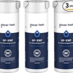 GLACIER FRESH XWF Replacement for GE XWF Refrigerator Water Filter Pack of 3 (Not XWFE)