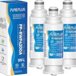 PUREPLUS DA97-17376B Replacement for Samsung HAF-QIN/EXP, DA97-08006C, RF28R7351SG, RF28R7201SR, RF28T5001SR, RF23M8590SG, RS27T5200SR, RF24R7201SR, RWF4200A Refrigerator Water Filter, 3 Pack