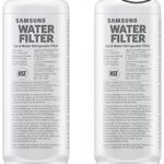 Samsung HAF-QIN-2P/EXP Genuine Refrigerator Water Filter, Reduces 99% of Harmful Contaminants for Clean, Clear Drinking Water, 6-Month Life, Easy Install, Pack of 2