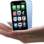 Mini Phone 3.0" HD Touch Screen Mini Smartphone World's Smallest Unlocked Android Compact Mobile Phone for Kids & Students Cell Phone wih GPS Dual SIM Face ID 2GB+16GB Blue
