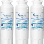 Filterlogic ADQ73613401 Refrigerator Water Filter, Replacement for LG® LT800P®, LT800PC, ADQ736134, ADQ73613402, LSXS26326S, LSXS26366S, LMXS30776S, LSXS26366D, LMXC23746S, 46-9490, 469490, Pack of 3