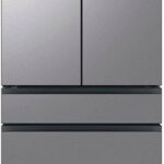 Samsung 29 Cu. Ft. Bespoke 4-Door French Door Refrigerator with Beverage Center, Stainless Steel, RF29BB8600QLAA