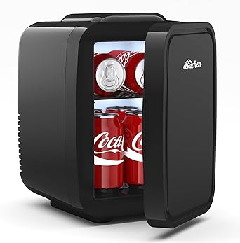 BEICHEN Mini Fridge, 4 Liter/6 Can Portable Refrigerator for Bedroom Office Dorm Car– Fast Cooling, Low Noise, 100-125V AC/5-12V USB Small Compact Refrigerator for Skincare, Food, Drinks(Black) BEICHEN Mini Fridge, 4 Liter/6 Can Portable Refrigerator for Bedroom Office Dorm Car– Fast Cooling, Low Noise, 100-125V AC/5-12V USB Small Compact Refrigerator for Skincare, Food, Drinks(Black) - Image 1