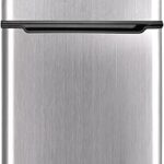 FRIGIDAIRE 2 Door Refrigerator/Freezer, 4.6 cu ft, Black Stainless Steel, Gunmetal