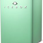 ICEBOX 2.5 Cu. Ft. Compact Refrigerator, ENERGY STAR Certified Small Refrigerator, Single Door Mini Fridge with Chiller Compartment, R600a Refrigerant, IBCR25MNT, Mint Green