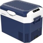 Megiu Car Refrigerator Portable 12V Fridge 32 Quart 12 Volt Freezer Compressor Cooler 12V/24V DC 110～240 V AC for Truck Van RV Camper SUV and Home Use