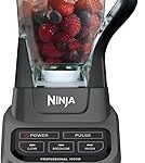 Ninja Professional Blender | Smoothie Blending, Drink Mixer, Grinder, Ice Crusher, Frozen Fruit Blending | 1000W Power, Total Crushing Technology, XL 72-oz. Pitcher | Black & Grey | BL610