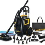 McCulloch MC1385 Deluxe Canister Steam Cleaner, 2-Hour Runtime, Chemical-Free, 23 Accessories: Mop Head, Brushes & More - Built for Home, Tile, Carpet, Furniture, & Personal Car Detailing