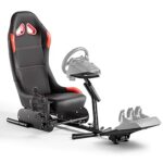 DIWANGUS Racing Simulator Cockpit Racing Wheel Stand with Seat Gaming Chair Sim Racing Cockpit for G29 G920 G923 G PRO RS50 T248 T300RS R3 R5 R9 R12 R16 R21 R25 Xbox PS4 PS5 PC Accessories