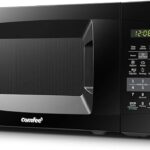 COMFEE' EM720CPL-PMB Countertop Microwave Oven with Sound On/Off, ECO Mode and Easy One-Touch Buttons, 0.7cu.ft, 700W, Black
