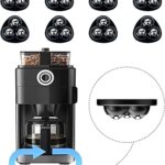 Appliance Casters - Furniture Sliders & Appliance Rollers for Kitchen, Coffee Machine, Blender, Oven - Helps Mom or Wife Easily Solve Countertop Sliding (Black, 8pcs)