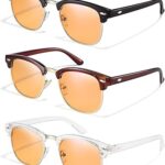racico Blue Light Glasses for Men & Women - Mixed Material + Metal Frames with UV Protection Coating
