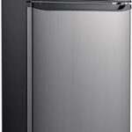 Galanz GLR12TS5F Refrigerator, Dual Door Fridge, Adjustable Electrical Thermostat Control with Top Mount Freezer Compartment, 12.0 Cu.Ft, Stainless Steel, 12
