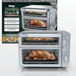 Ninja Air Fryer Toaster Oven Combo | Double Stack XL | 12-in-1 | Fits 4.5 lb Chicken & 6lbs of Wings | Smart Finish Cook 2 Different Meals at Same Time | Countertop Oven | Stainless Steel | DCT601