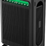 KNKA Air Purifier for Home Bedroom Large Room Up to 1,695 Ft² in 1 Hr, HEPA Sleep Mode Air Cleaner with Washable Pre-Filter, AHAM VERIFIDE, AQI Display, Pet Mode for Pets, Dust, Pollen, APH4000, Black