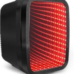 FANSEXPERT Mini Fridge, 4 Liter/6 Cans Small Refrigerator With Dimmable LED Light,AC/DC Portable Mini Cooler and Warmer, Gaming Small Fridge for Bedroom,Office,Gaming Room and Car (Black)