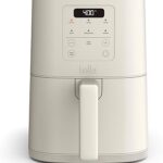 bella 4Qt Slim Air Fryer, Fits-anywhere™ Kitchenware, EverGood™ Ceramic Nonstick Coating, Adjustable Temperature, 6 Preset Cooking Options, 60 Min Auto Shutoff w Audible Tone, 3.3lb Capacity, Oatmilk