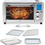 Emeril Lagasse Everyday 360 Stainless Steel Air Fryer, 360° Quick Cook Technology, XL capacity, 9-in-1, 12 Pre-Set Cooking Functions including Bake, Rotisserie, Broil, Pizza, Slow Cook, Toaster