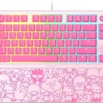 Razer Ornata V3 TKL Gaming Keyboard: Low-Profile Keys - Mecha-Membrane Switches - UV-Coated Keycaps - Backlit Media Keys - 8-Zone RGB Lighting - Magnetic Wrist Wrest - Hello Kitty & Friends Edition
