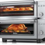 Ninja Double Oven Pro Smart XL Countertop Oven & Air Fryer | 30.2 Qt Capacity |12-in-1 Versatility with Smart Finish & DualZone Tech to Cook 2 Meals at Once | Fit up to 4.5lb Chicken | Silver | DCT821