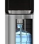 Brio Bottom Loading Water Cooler Dispenser for 5 Gallon Bottles - 3 Temperatures with Hot, Room & Cold Spouts, Child Safety Lock, LED Display with Empty Bottle Alert, Stainless Steel