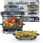 Ninja Crispi Pro 6-in-1 Glass Air Fryer | With Nontoxic, 6qt & 2.5qt Containers & Lids | Microwave, Freezer, Dishwasher Safe | 450°F Max Temp | 1800 Watt | Cyberspace | AS101CY