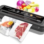 MegaWise Vacuum Sealer Machine | 80kPa Suction Power| Bags and Cutter Included | Compact One-Touch Automatic Food Sealer with External Vacuum System | Dry Moist Fresh Modes for All Saving needs