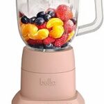 bella 10 Speed Countertop Blender, Juicer & Smoothie Maker, Fits-anywhere™ Kitchenware, Slim Flip & Store Design, Dishwasher Safe 48oz Capacity Pitcher & Lid, Stainless Steel Blade, 450 Watt, Blossom