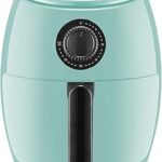 Elite Gourmet EAF-0201BL Personal Compact Space Saving Electric Hot Air Fryer Oil-Less Healthy Cooker, Timer & Temperature Controls, 1000W, 2.1 Quart, Mint