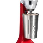 Hamilton Beach DrinkMaster Electric Drink Mixer, Retro Milkshake Maker & Milk Frother, 2 Speeds, Extra-Large 28 oz. Stainless Steel Cup, Red
