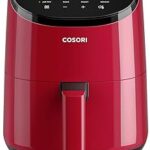 Cosori Air Fryer 2.1 Qt, 4-in-1 Small Mini Airfryer, Bake, Roast, Reheat, 97% Less Oil, Compact & Quiet, Nonstick & Dishwasher Safe Basket, 30 In-App Recipes with Nutrition Facts, Auto-Shut Off, Red