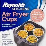 Reynolds Kitchens Air Fryer Cups, Easily Cook Individual Air Fryer Food and Non-Traditional Foods, Great for Meal Prepping and Picky Eaters, Oven-Safe and Grill-Safe, 10 Pack, 8 fl oz.
