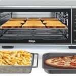 Ninja (Refurbished) SP201/FT205CO Digital Air Fry Pro Countertop 8-in-1 Oven with Extended Height, XL Capacity, Flip Up & Away, Basket, Wire Rack Crumb Tray, Silver, Black (Renewed)