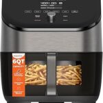 Instant Pot Vortex Plus 6QT Air Fryer with Odor Erase Technology,6-in-1 Functions that Crisps,Roasts, Broils,Dehydrates, Bakes & Reheats, 100+In-App Recipes, from the Makers of Instant Pot,1700W,Black
