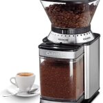 Cuisinart Coffee Grinder, Electric One-Touch Automatic Burr Coffee Grinder with 18-Position Grind Selector, Cup Size Selector for 4 – 18 Cups, DBM-8P1, Black Stainless
